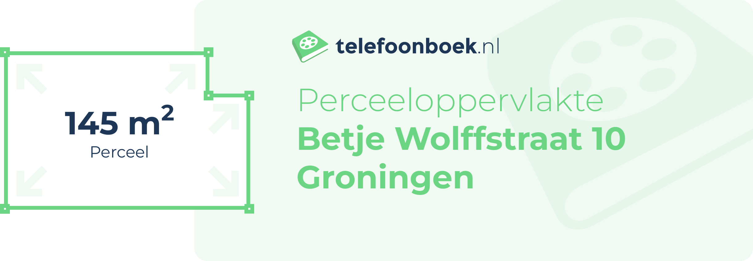 Perceeloppervlakte Betje Wolffstraat 10 Groningen