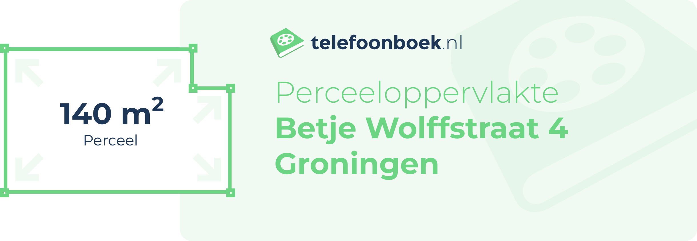 Perceeloppervlakte Betje Wolffstraat 4 Groningen