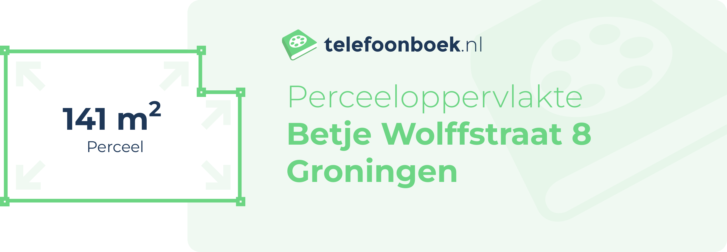 Perceeloppervlakte Betje Wolffstraat 8 Groningen