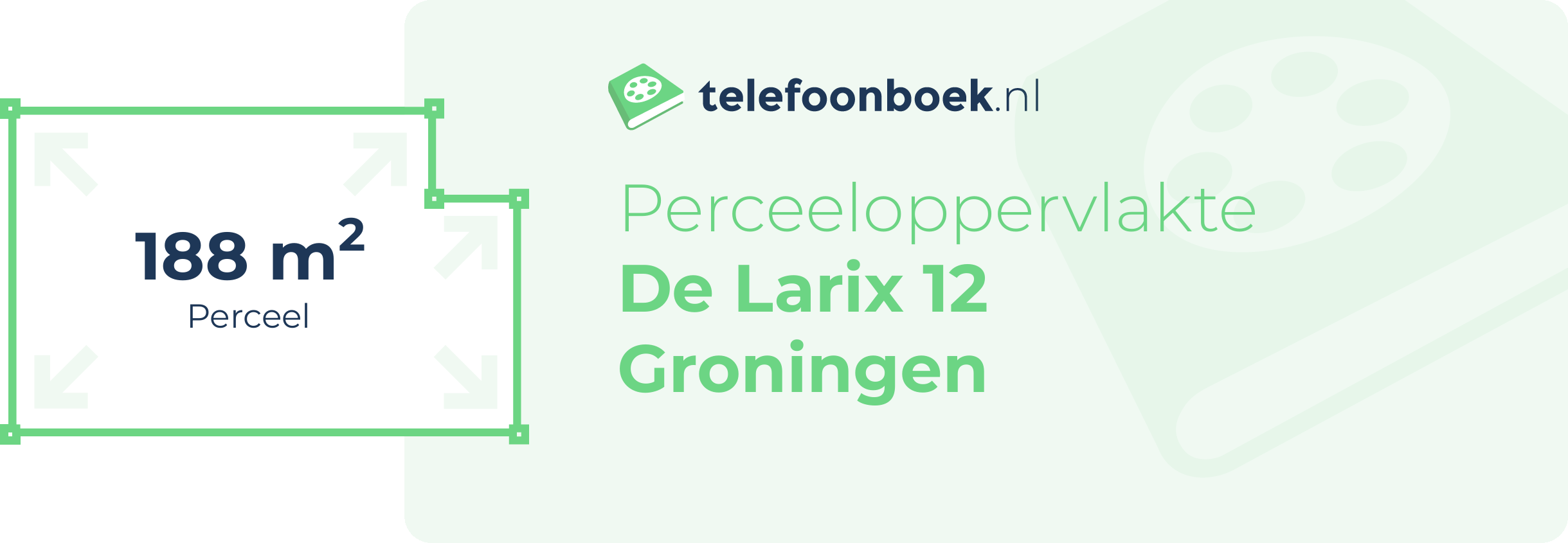 Perceeloppervlakte De Larix 12 Groningen