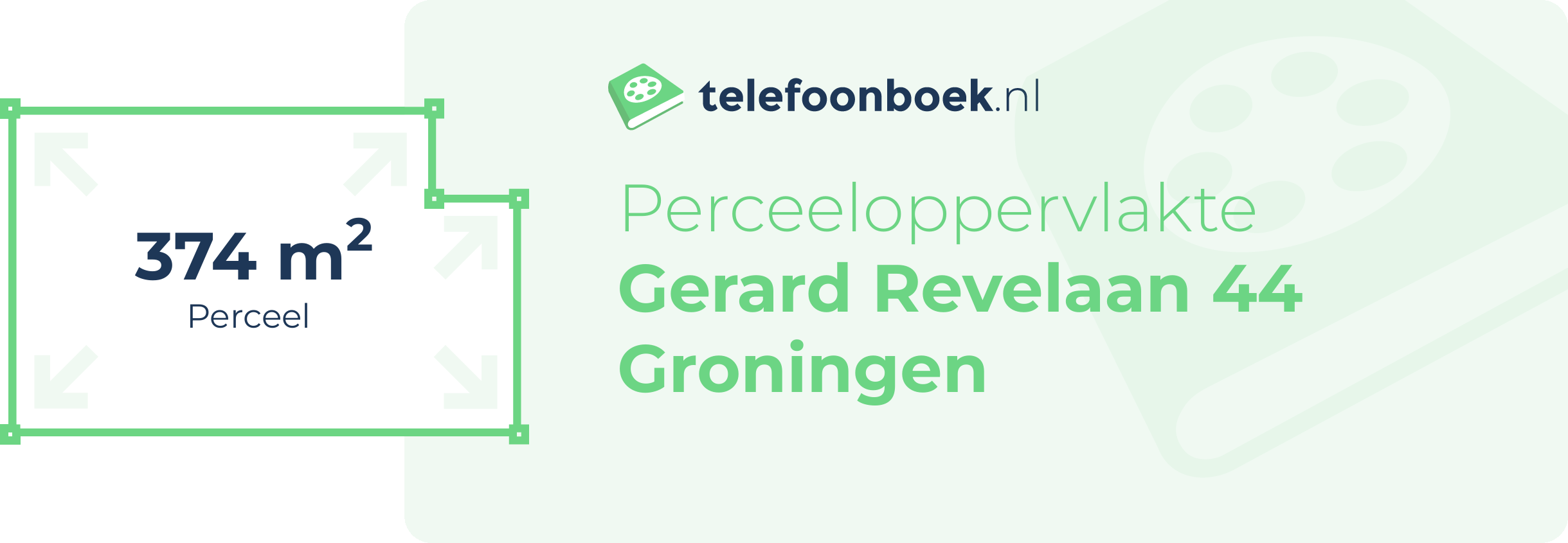 Perceeloppervlakte Gerard Revelaan 44 Groningen