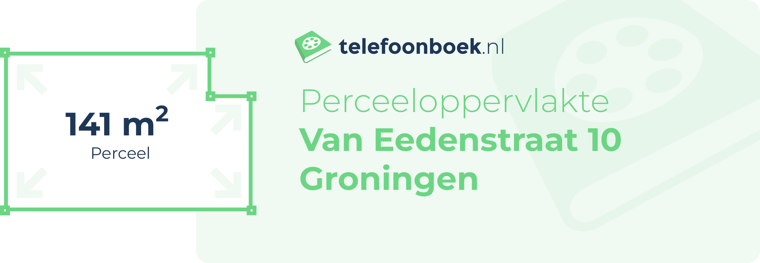 Perceeloppervlakte Van Eedenstraat 10 Groningen