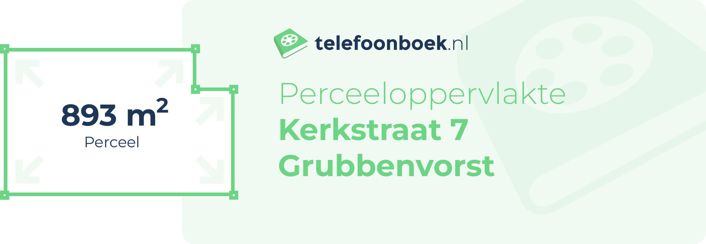 Perceeloppervlakte Kerkstraat 7 Grubbenvorst