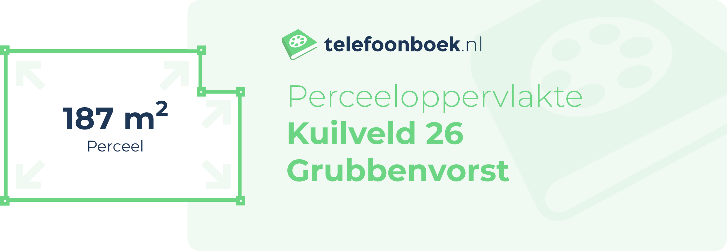 Perceeloppervlakte Kuilveld 26 Grubbenvorst