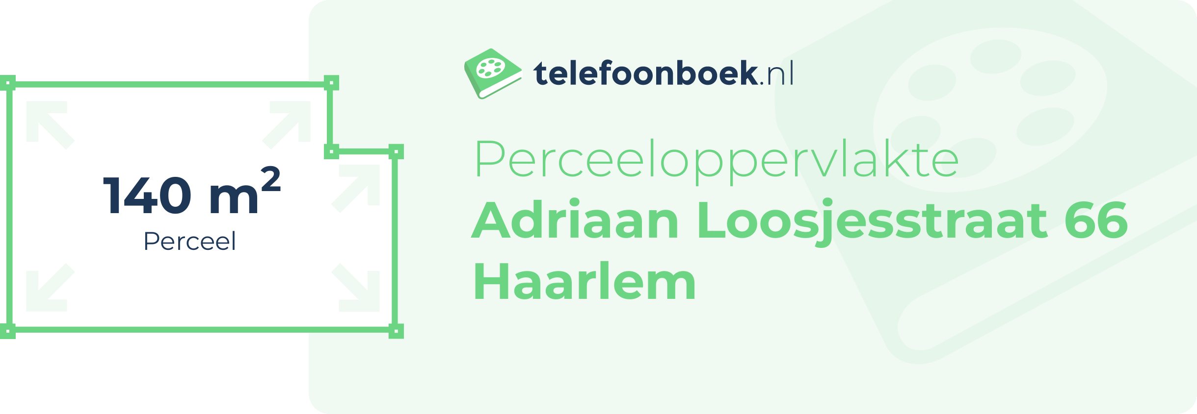 Perceeloppervlakte Adriaan Loosjesstraat 66 Haarlem