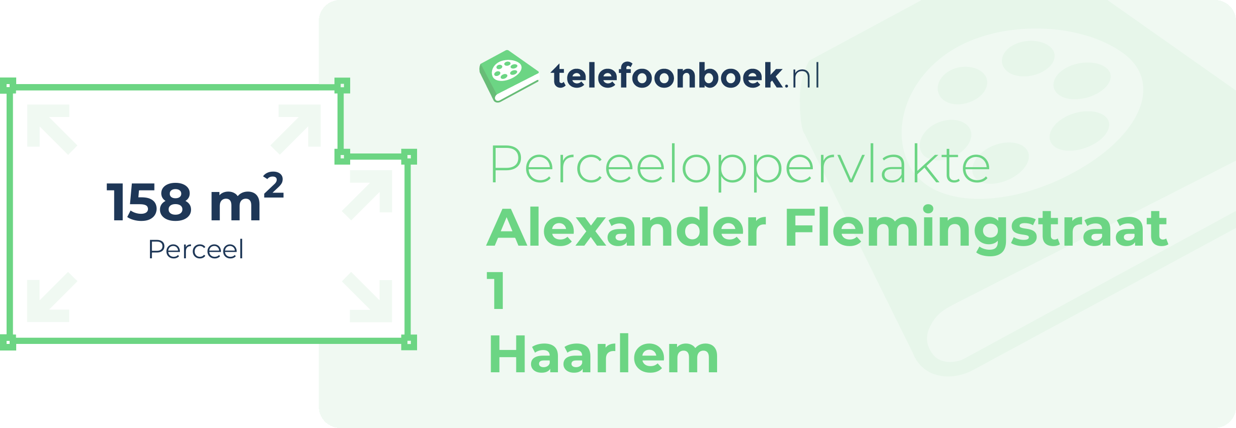 Perceeloppervlakte Alexander Flemingstraat 1 Haarlem