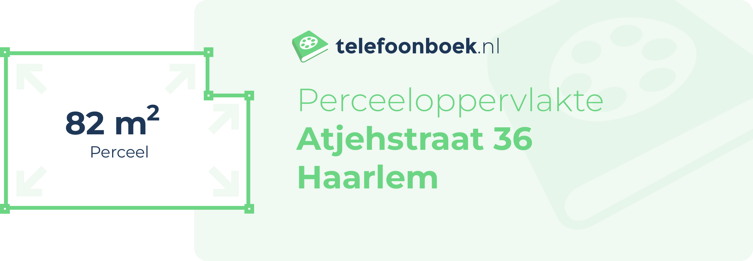 Perceeloppervlakte Atjehstraat 36 Haarlem