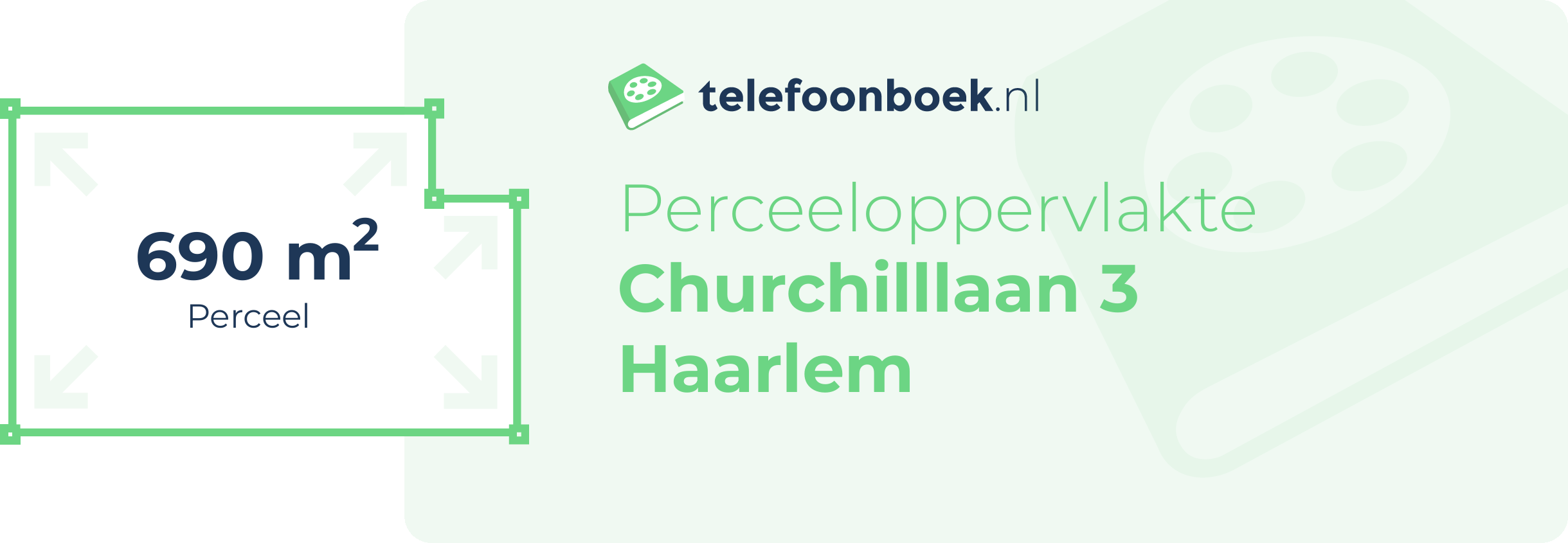 Perceeloppervlakte Churchilllaan 3 Haarlem