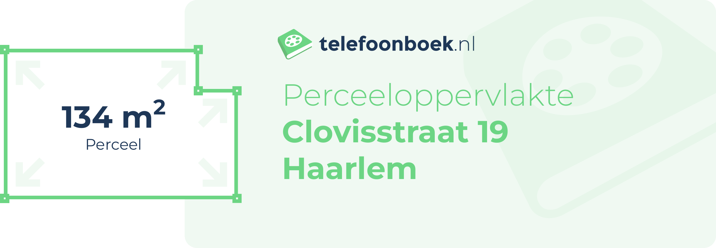 Perceeloppervlakte Clovisstraat 19 Haarlem