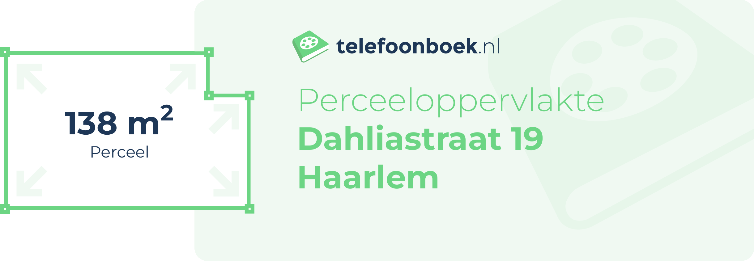 Perceeloppervlakte Dahliastraat 19 Haarlem