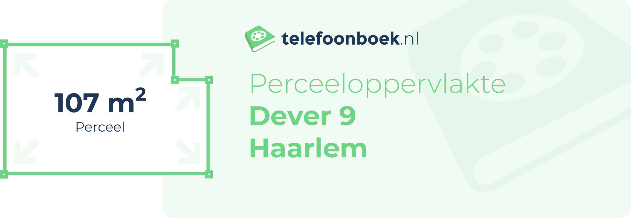 Perceeloppervlakte Dever 9 Haarlem