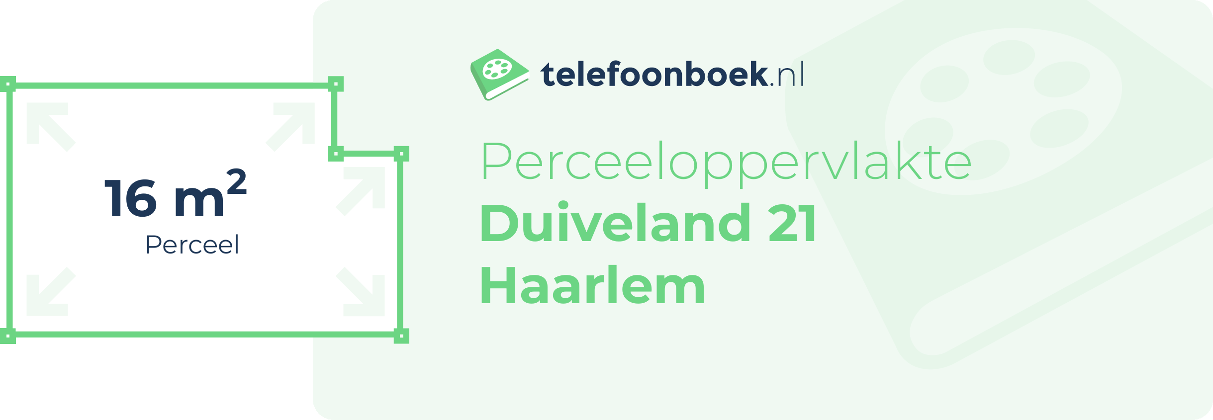 Perceeloppervlakte Duiveland 21 Haarlem