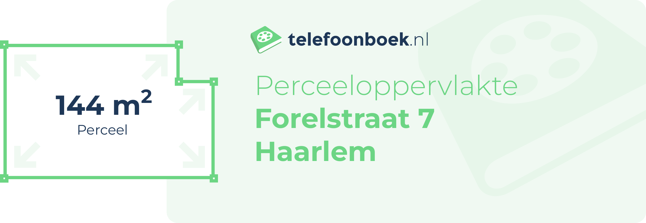 Perceeloppervlakte Forelstraat 7 Haarlem