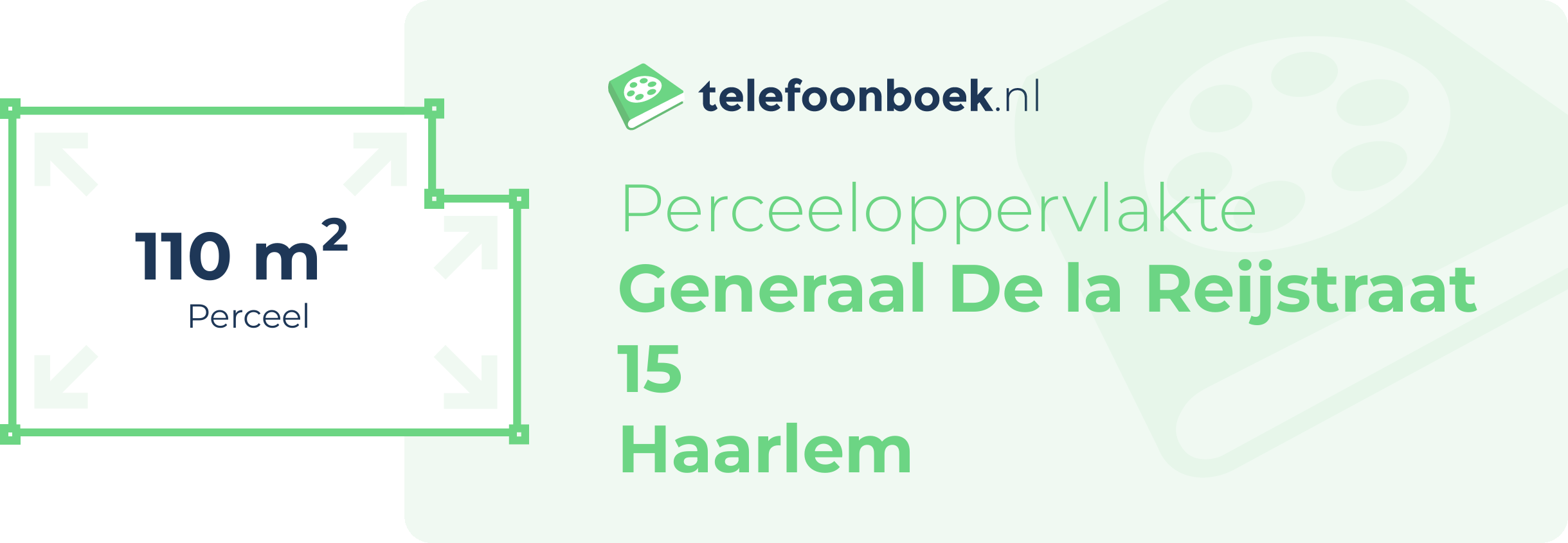 Perceeloppervlakte Generaal De La Reijstraat 15 Haarlem