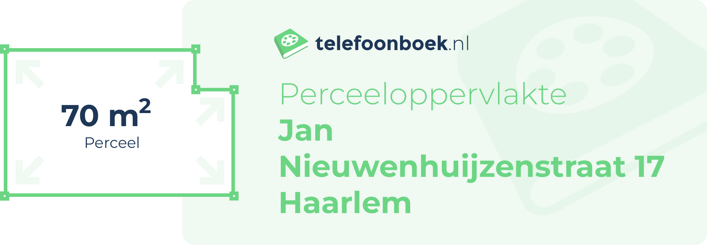 Perceeloppervlakte Jan Nieuwenhuijzenstraat 17 Haarlem