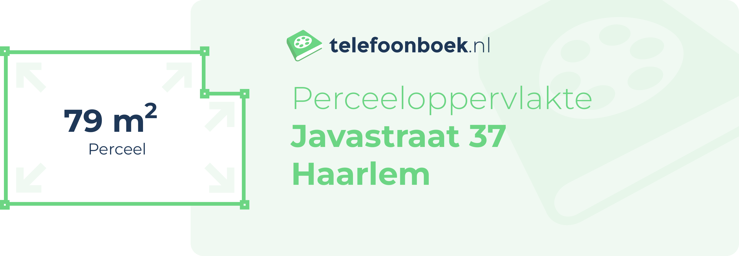 Perceeloppervlakte Javastraat 37 Haarlem