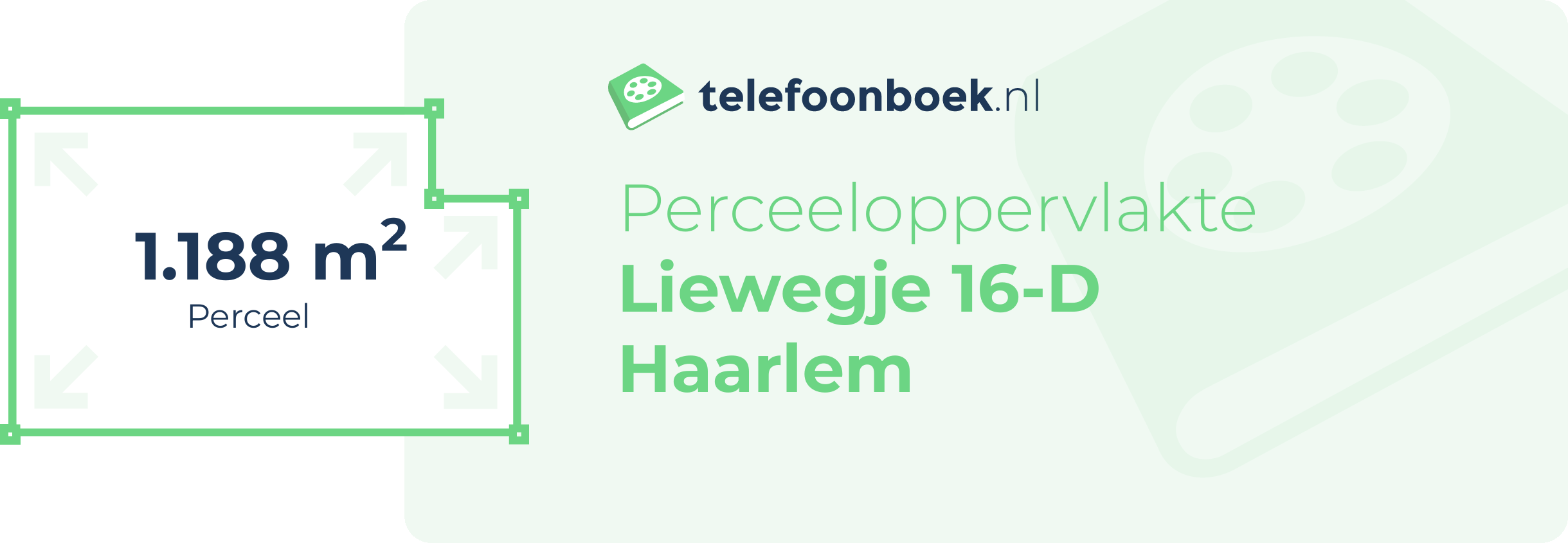 Perceeloppervlakte Liewegje 16-D Haarlem