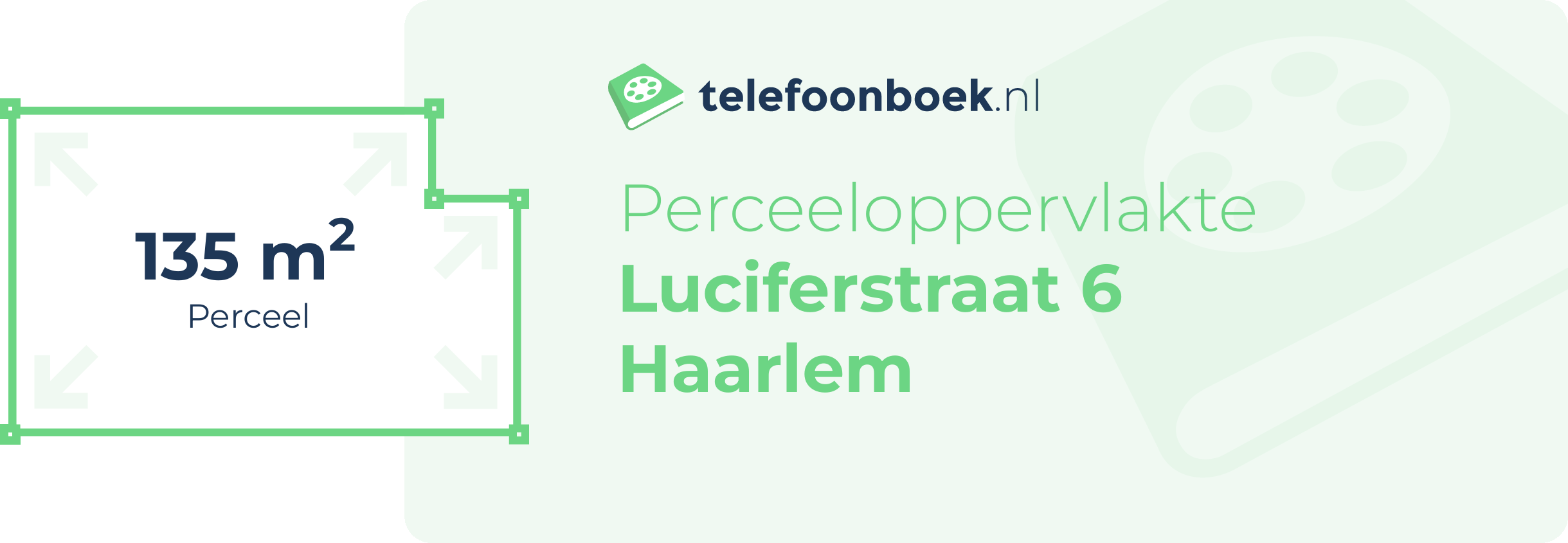Perceeloppervlakte Luciferstraat 6 Haarlem