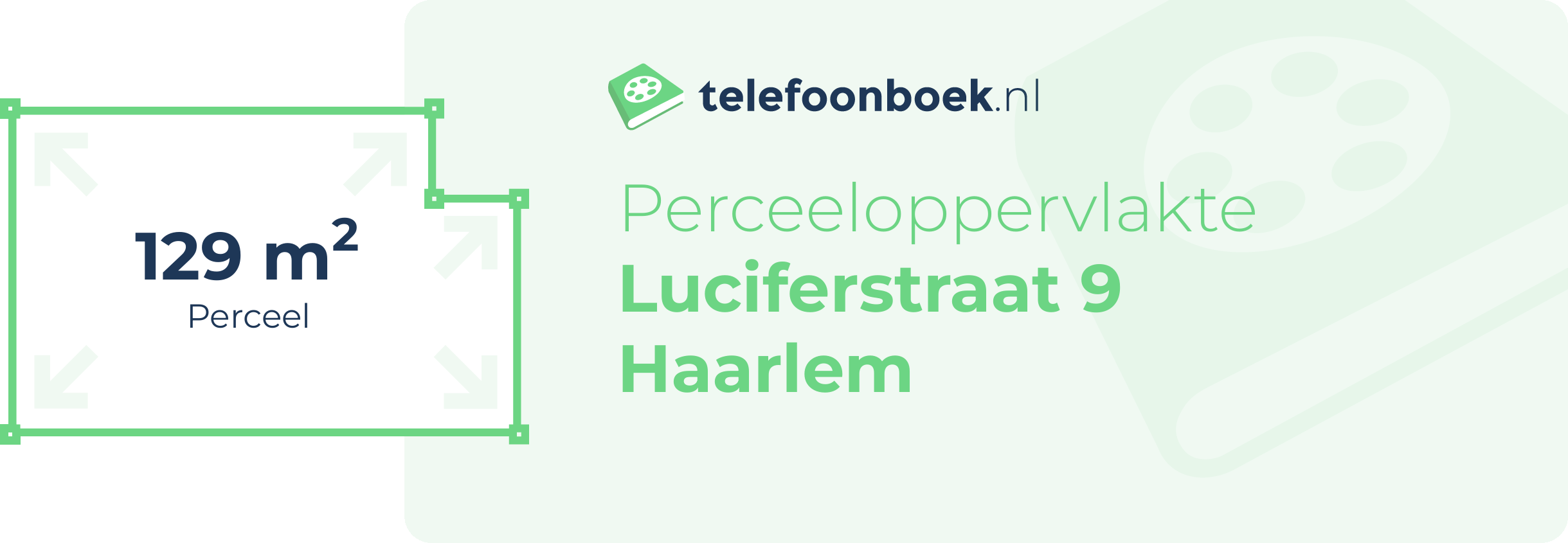 Perceeloppervlakte Luciferstraat 9 Haarlem