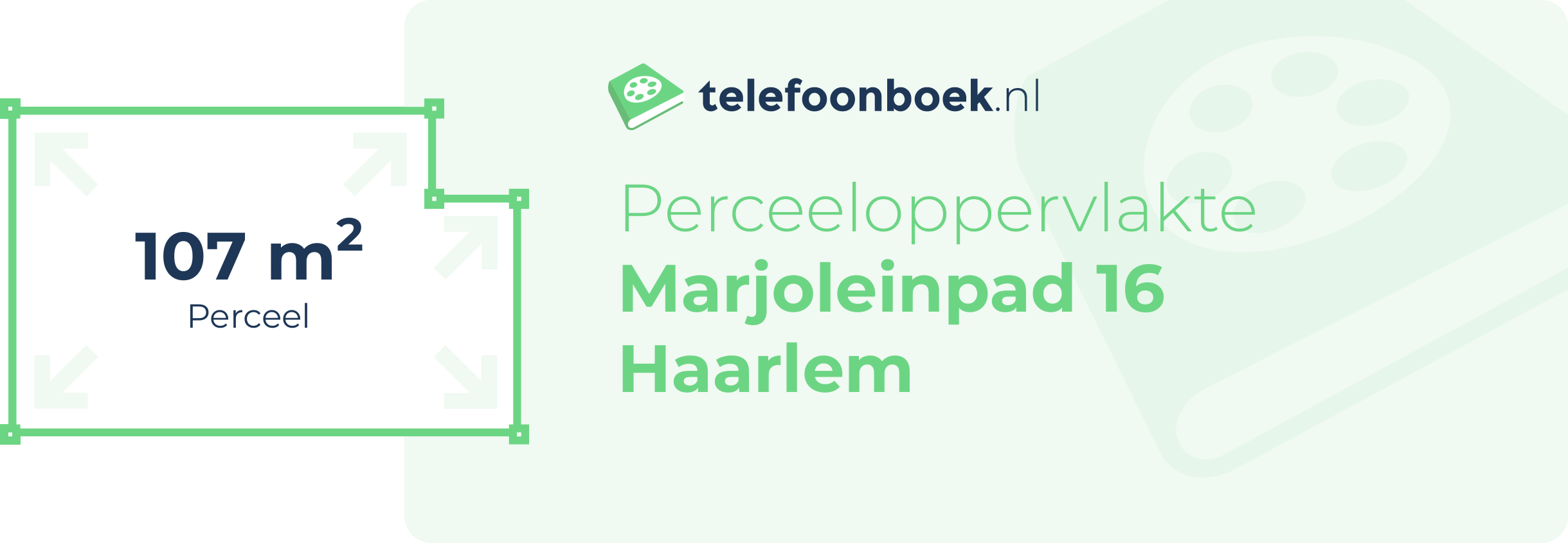Perceeloppervlakte Marjoleinpad 16 Haarlem