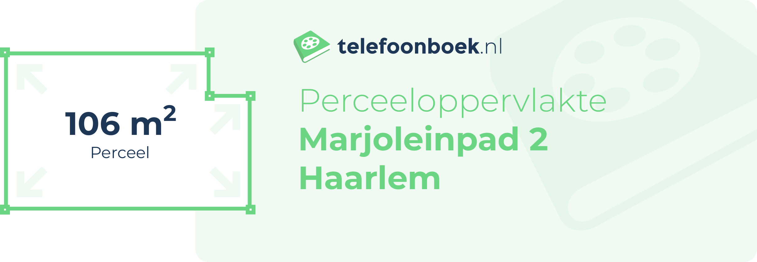 Perceeloppervlakte Marjoleinpad 2 Haarlem