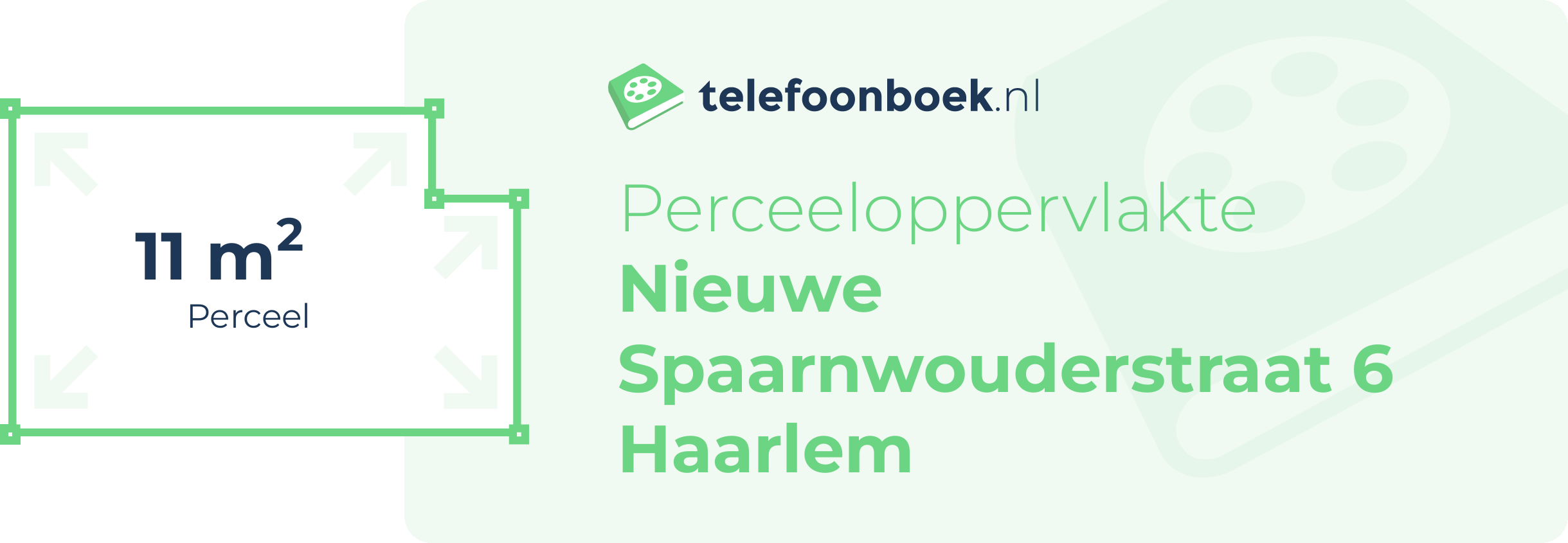 Perceeloppervlakte Nieuwe Spaarnwouderstraat 6 Haarlem