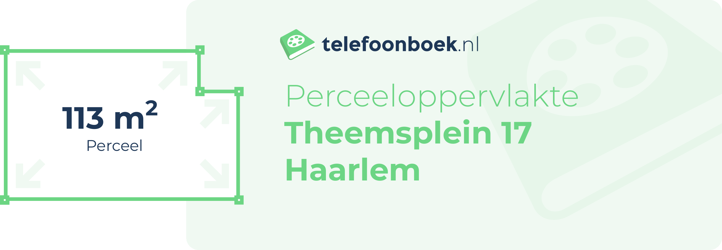 Perceeloppervlakte Theemsplein 17 Haarlem