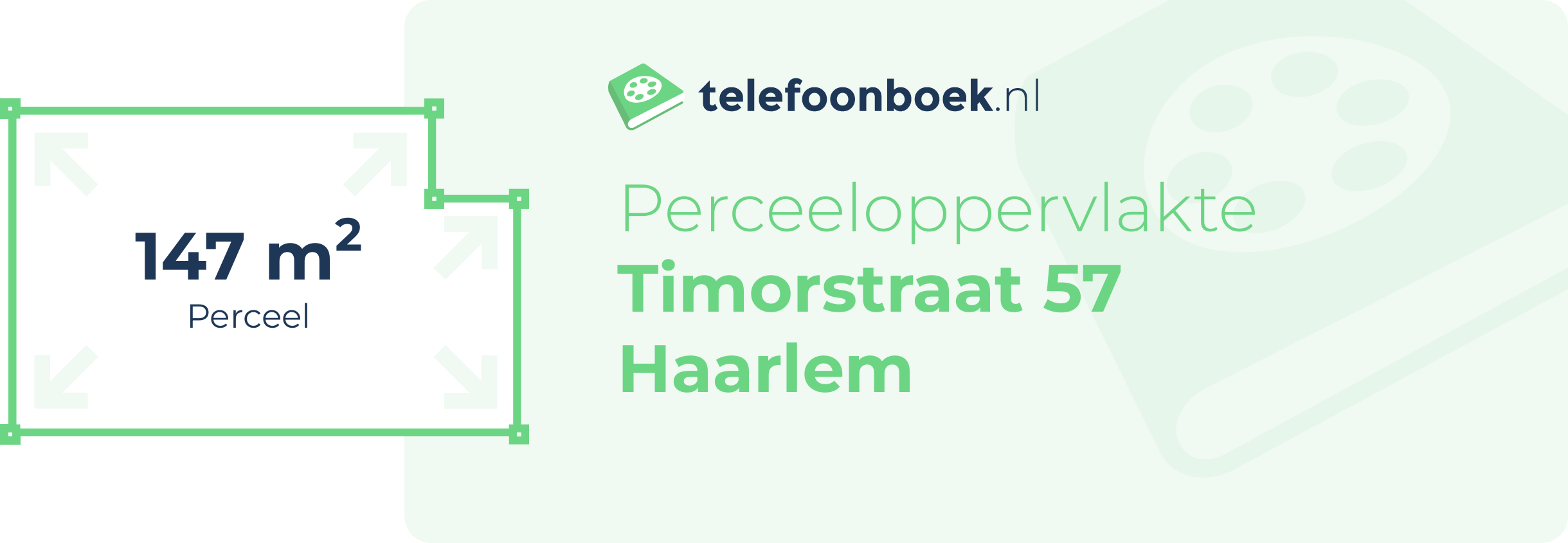 Perceeloppervlakte Timorstraat 57 Haarlem