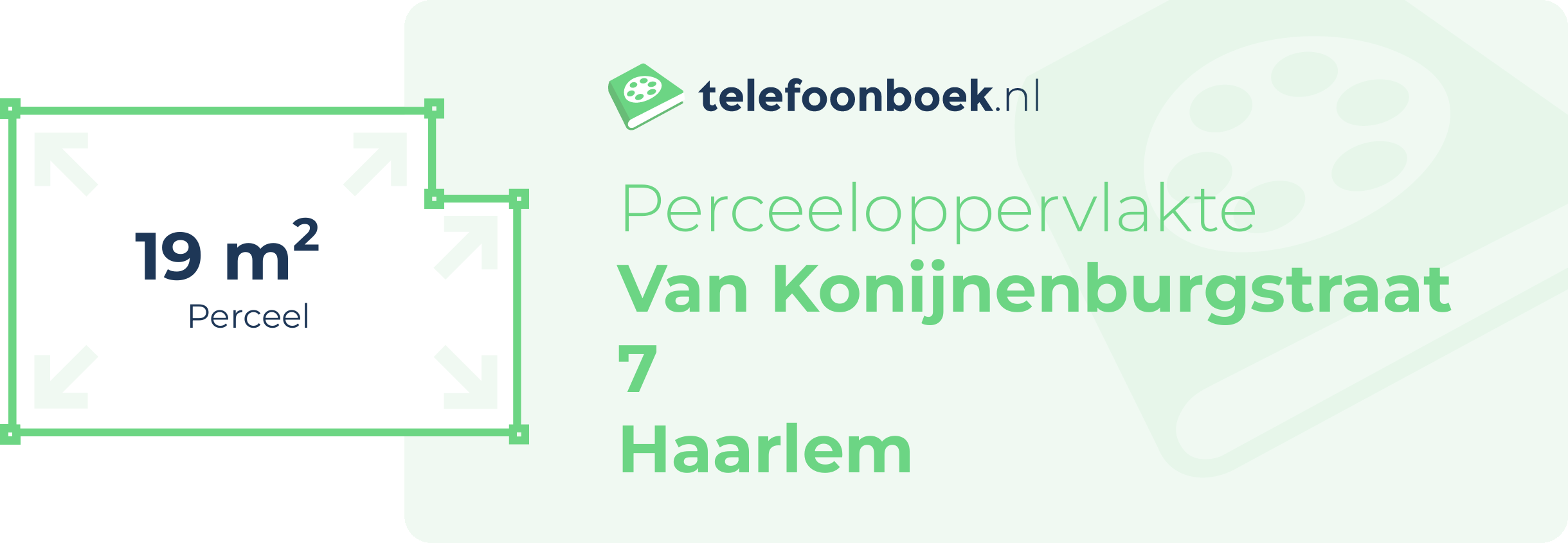 Perceeloppervlakte Van Konijnenburgstraat 7 Haarlem