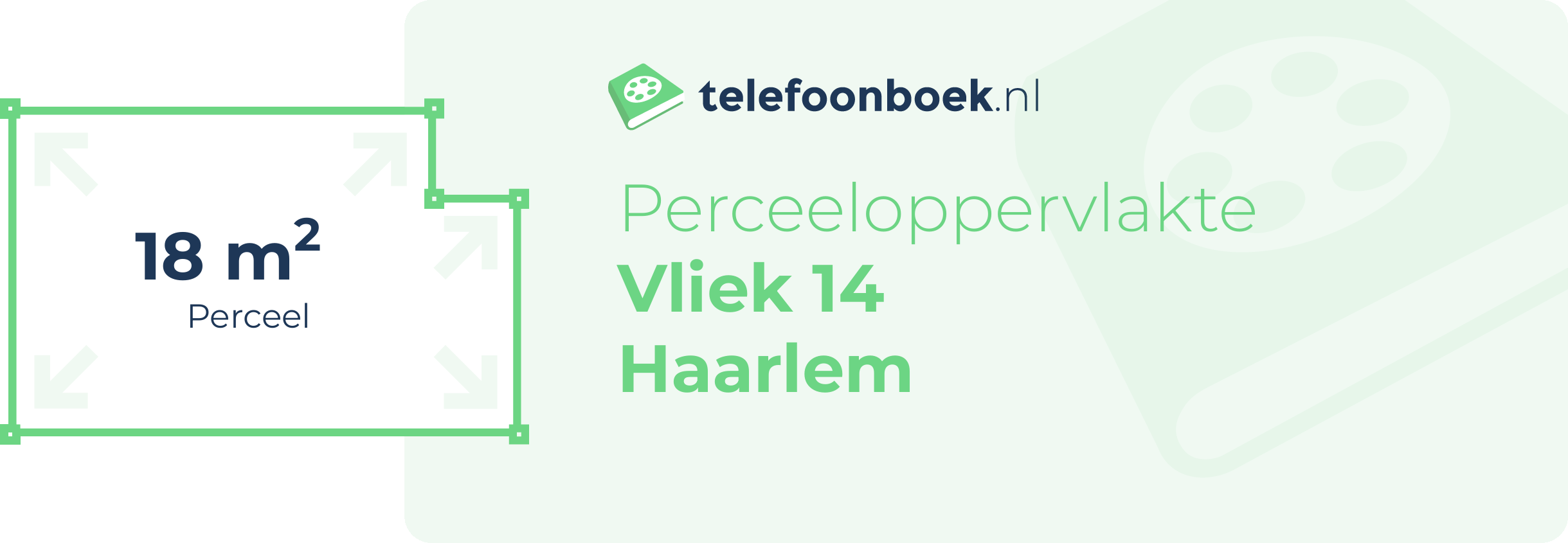 Perceeloppervlakte Vliek 14 Haarlem