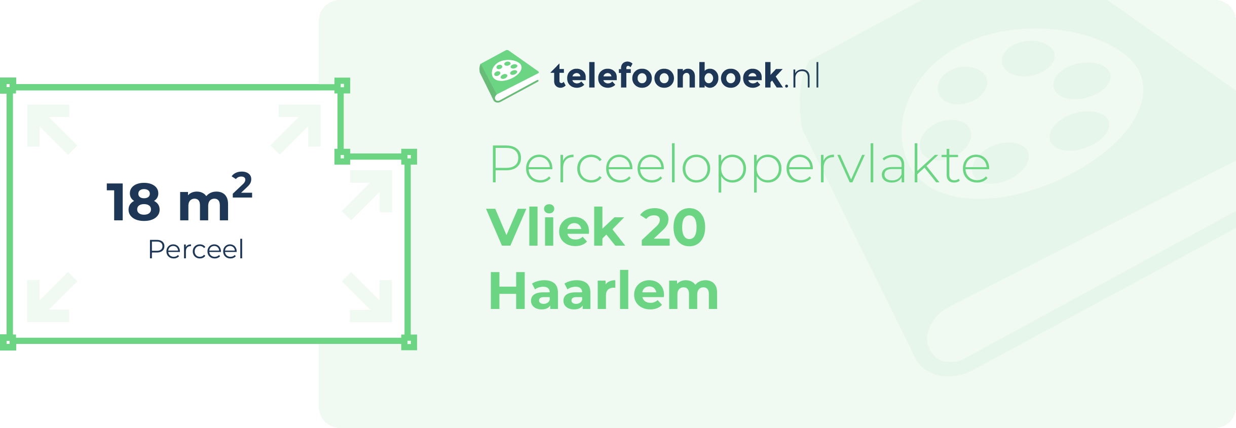 Perceeloppervlakte Vliek 20 Haarlem