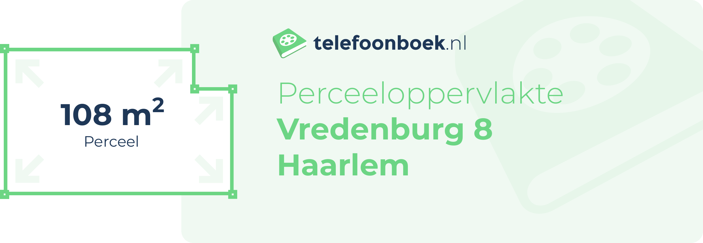 Perceeloppervlakte Vredenburg 8 Haarlem