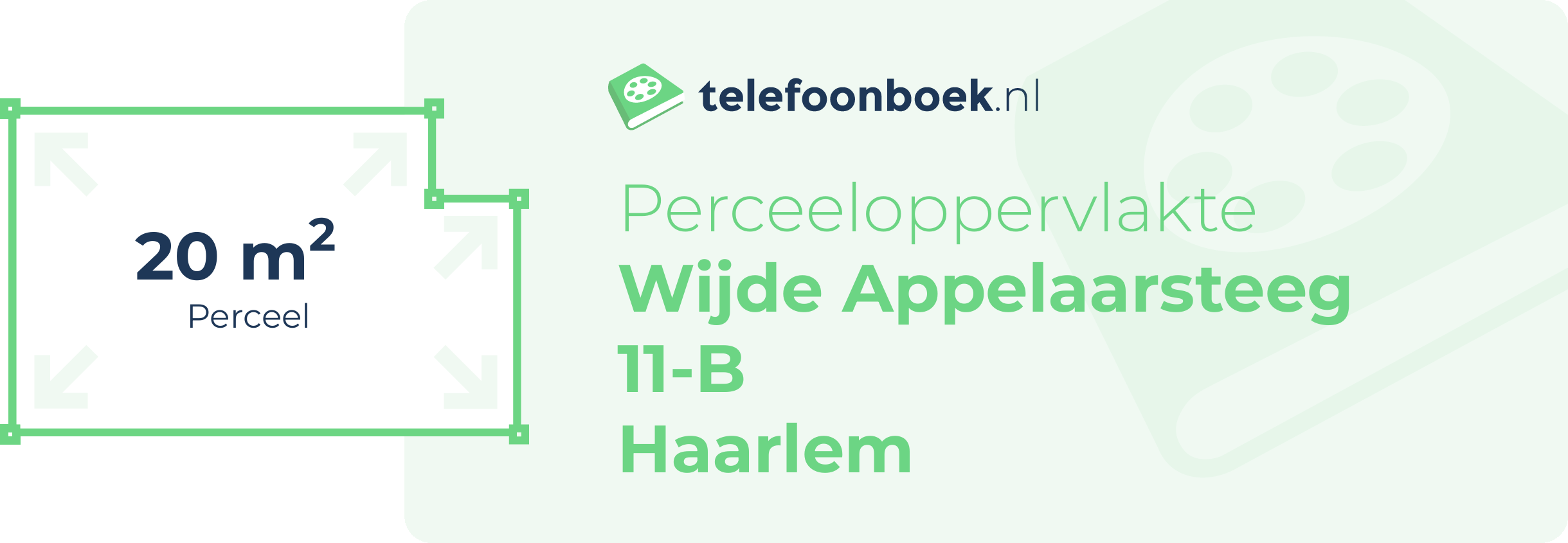 Perceeloppervlakte Wijde Appelaarsteeg 11-B Haarlem