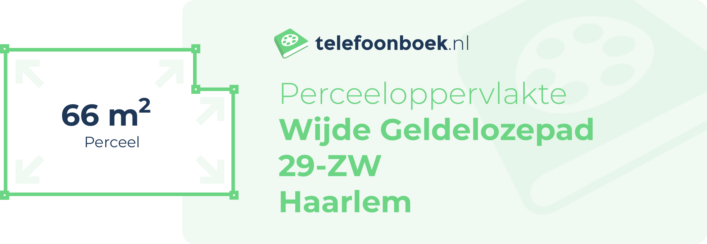 Perceeloppervlakte Wijde Geldelozepad 29-ZW Haarlem