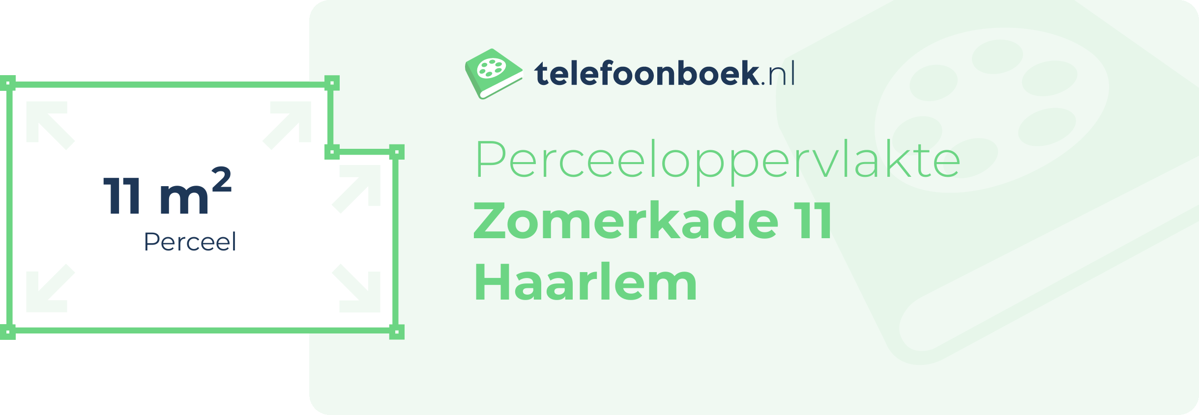 Perceeloppervlakte Zomerkade 11 Haarlem