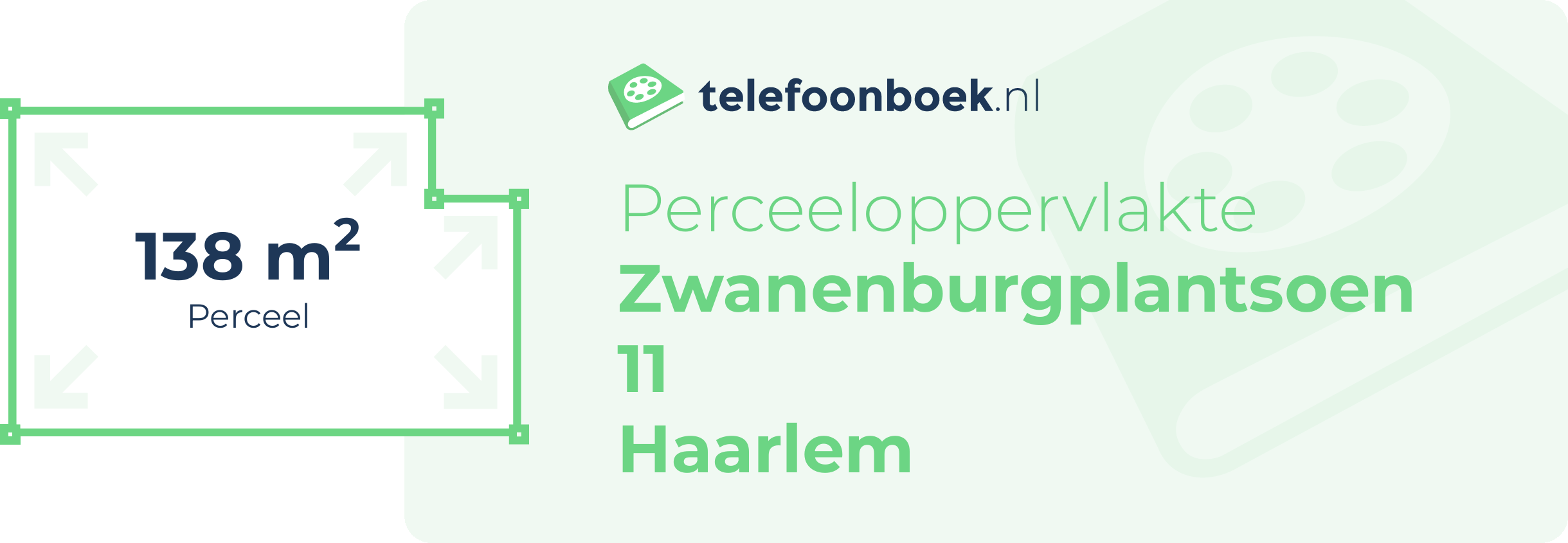 Perceeloppervlakte Zwanenburgplantsoen 11 Haarlem