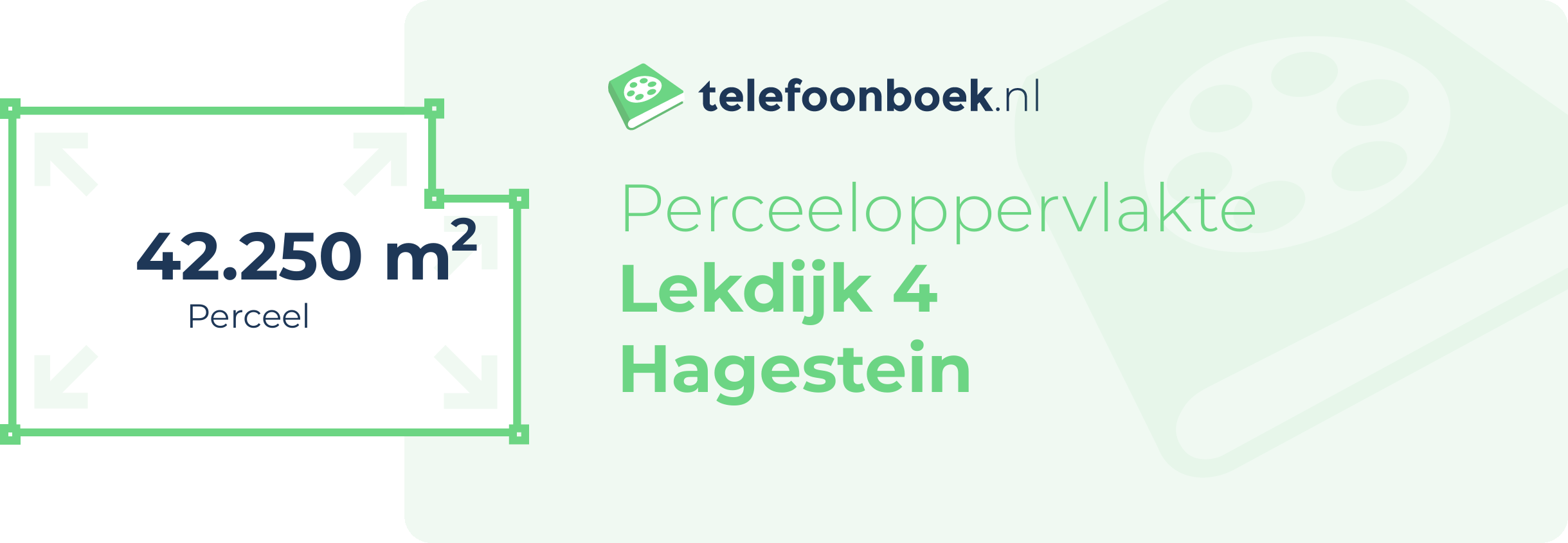 Perceeloppervlakte Lekdijk 4 Hagestein