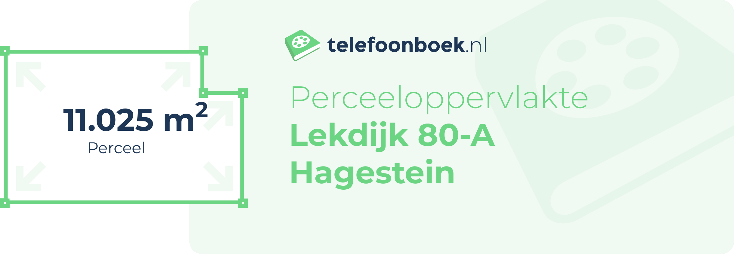 Perceeloppervlakte Lekdijk 80-A Hagestein