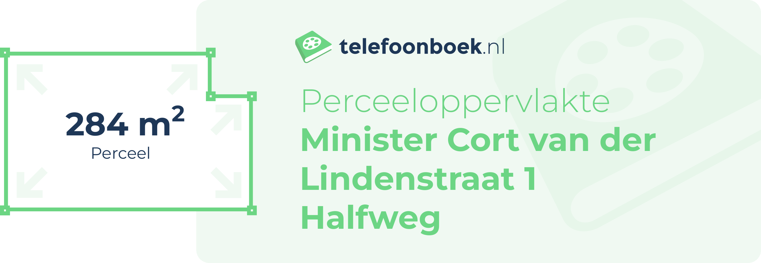 Perceeloppervlakte Minister Cort Van Der Lindenstraat 1 Halfweg