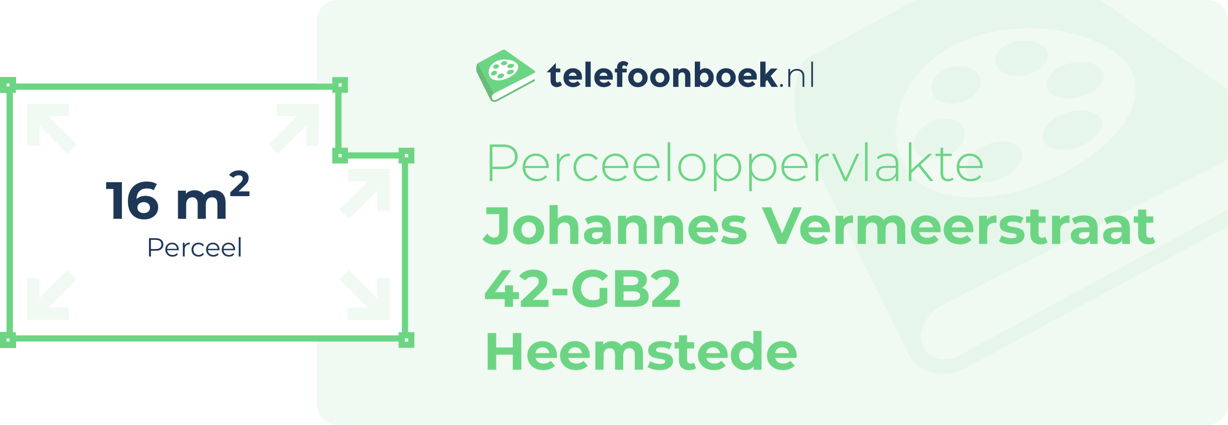 Perceeloppervlakte Johannes Vermeerstraat 42-GB2 Heemstede