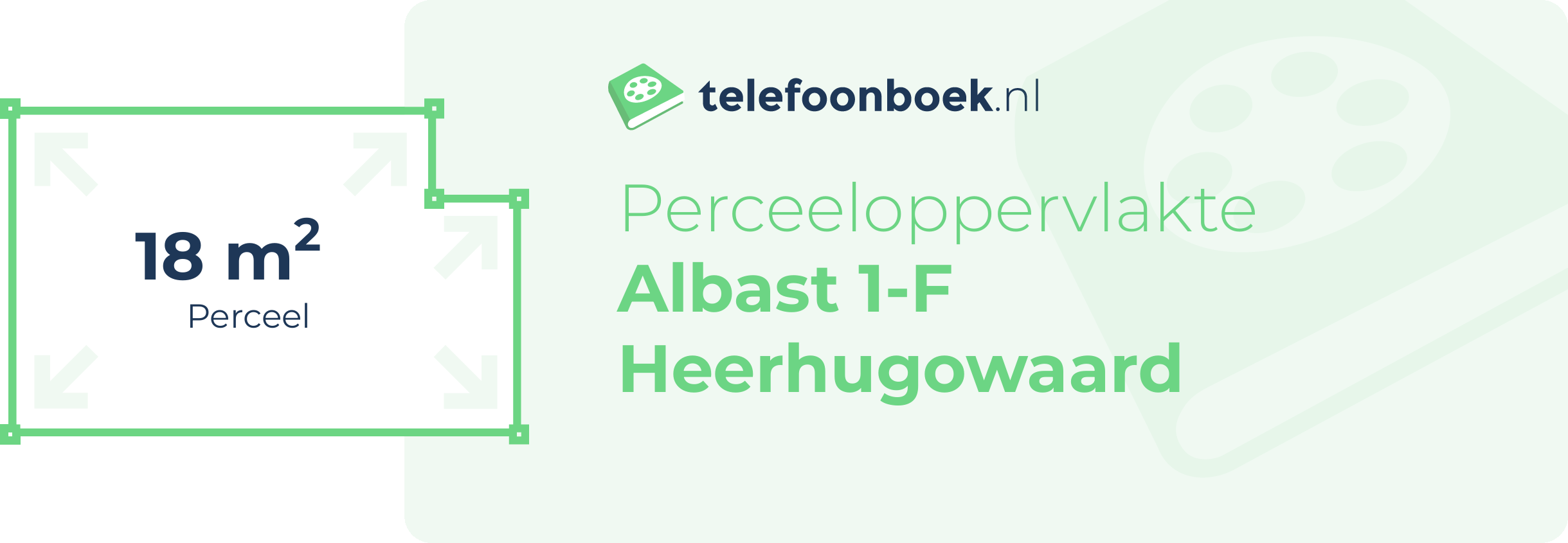 Perceeloppervlakte Albast 1-F Heerhugowaard