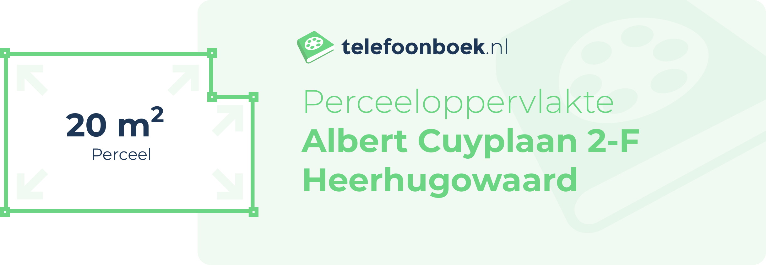 Perceeloppervlakte Albert Cuyplaan 2-F Heerhugowaard