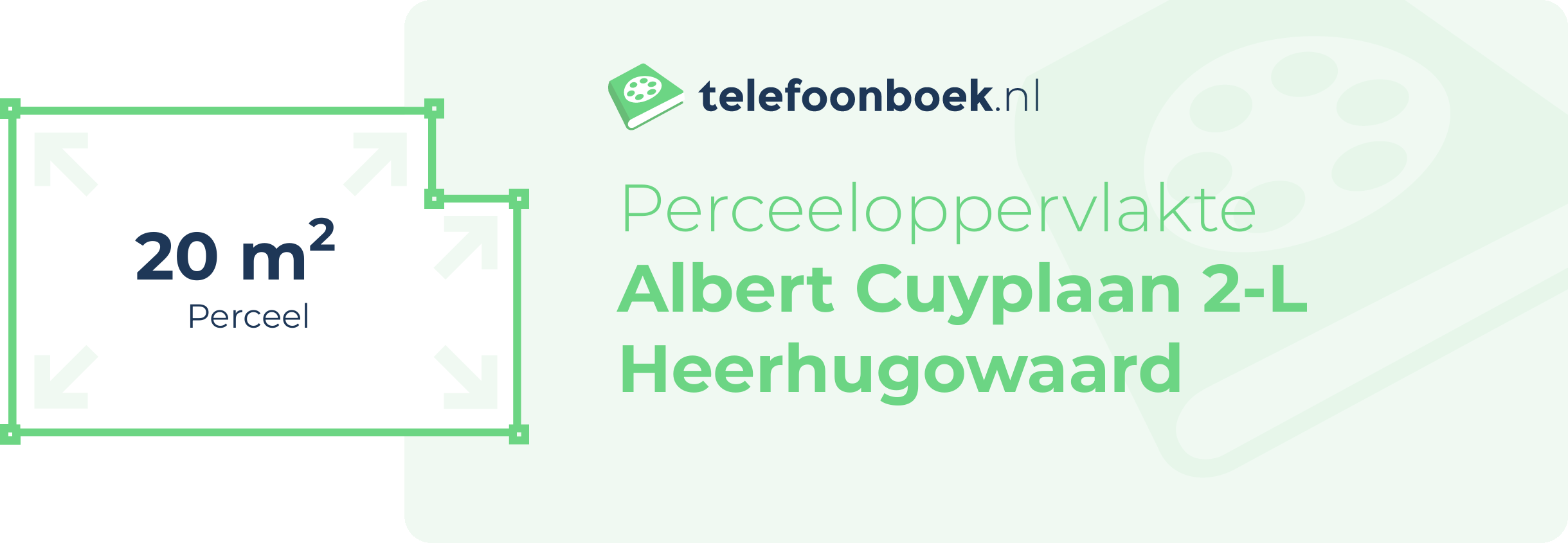 Perceeloppervlakte Albert Cuyplaan 2-L Heerhugowaard