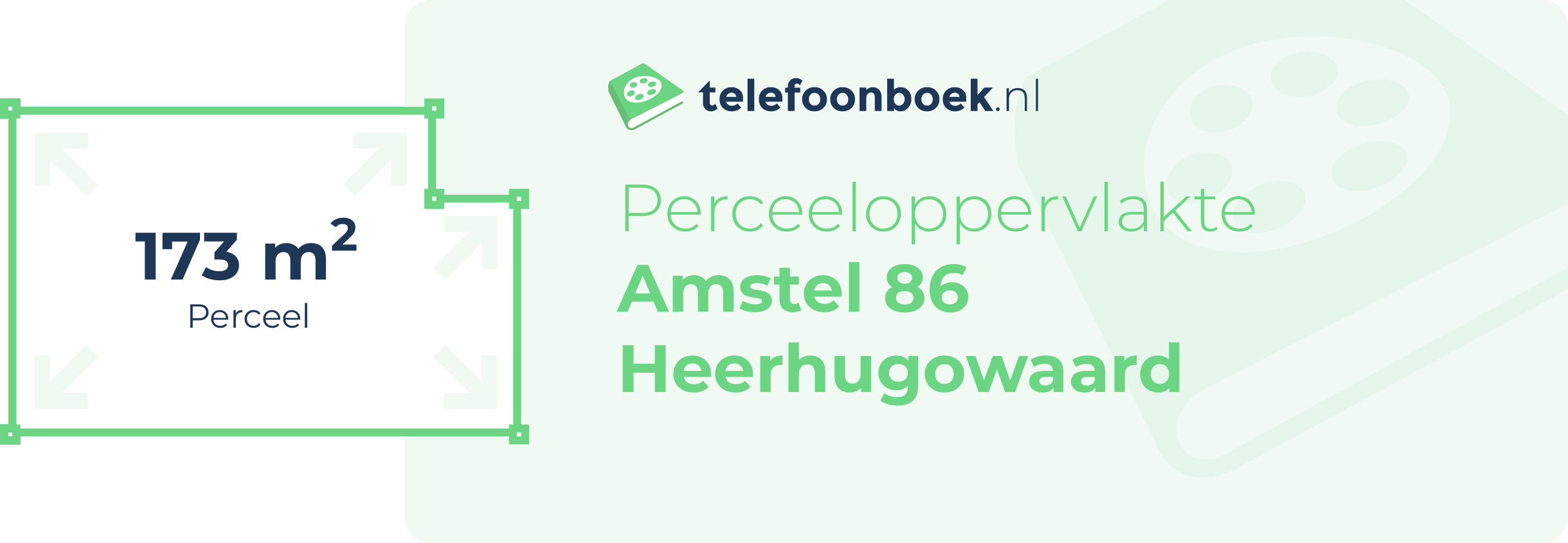 Perceeloppervlakte Amstel 86 Heerhugowaard