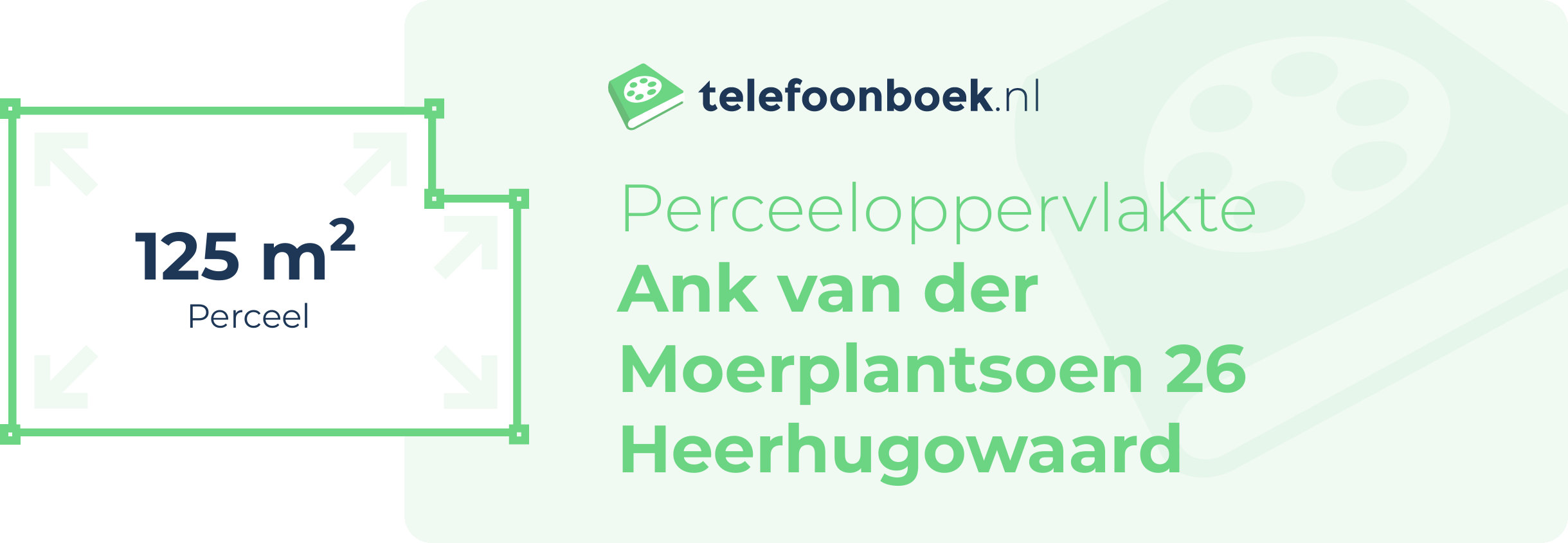 Perceeloppervlakte Ank Van Der Moerplantsoen 26 Heerhugowaard