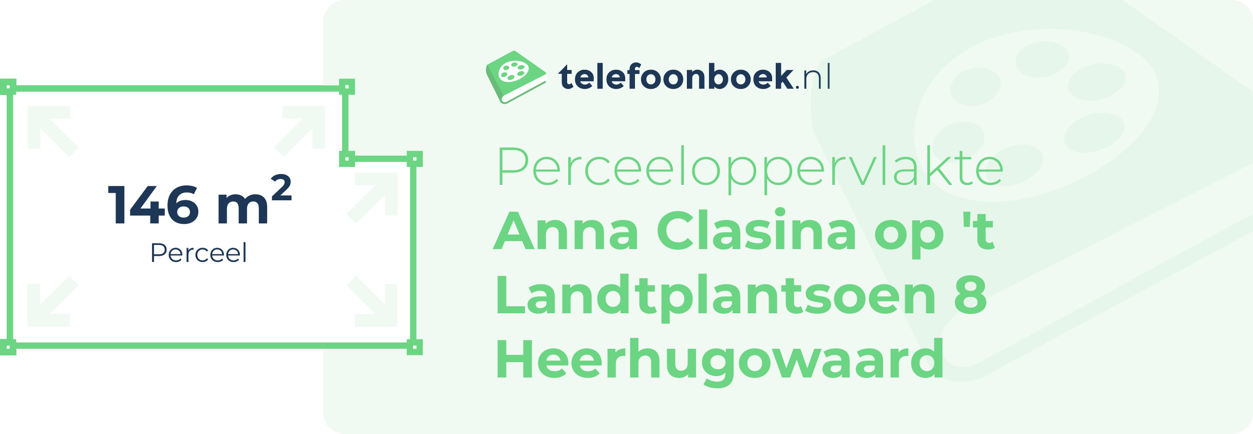 Perceeloppervlakte Anna Clasina Op 't Landtplantsoen 8 Heerhugowaard