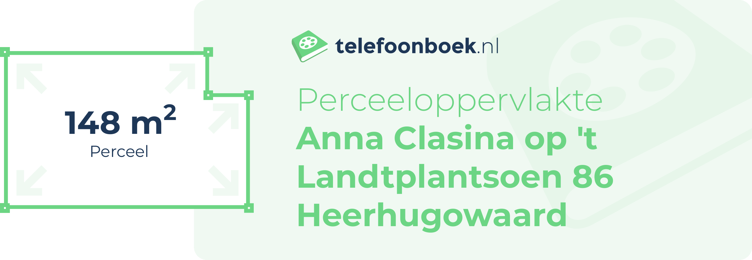 Perceeloppervlakte Anna Clasina Op 't Landtplantsoen 86 Heerhugowaard