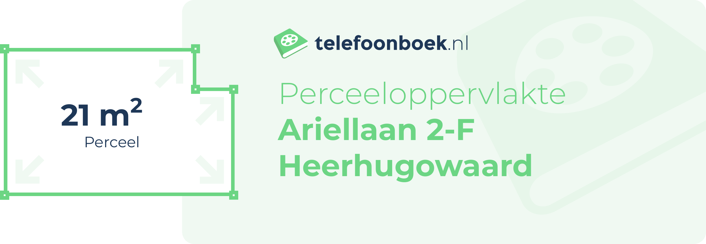 Perceeloppervlakte Ariellaan 2-F Heerhugowaard