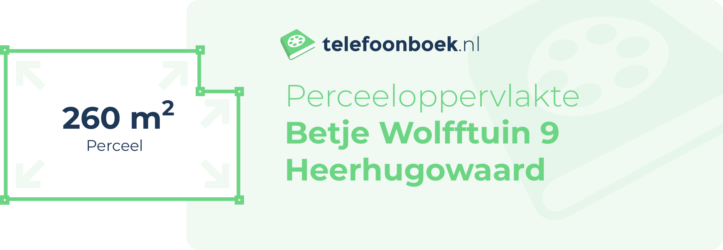 Perceeloppervlakte Betje Wolfftuin 9 Heerhugowaard