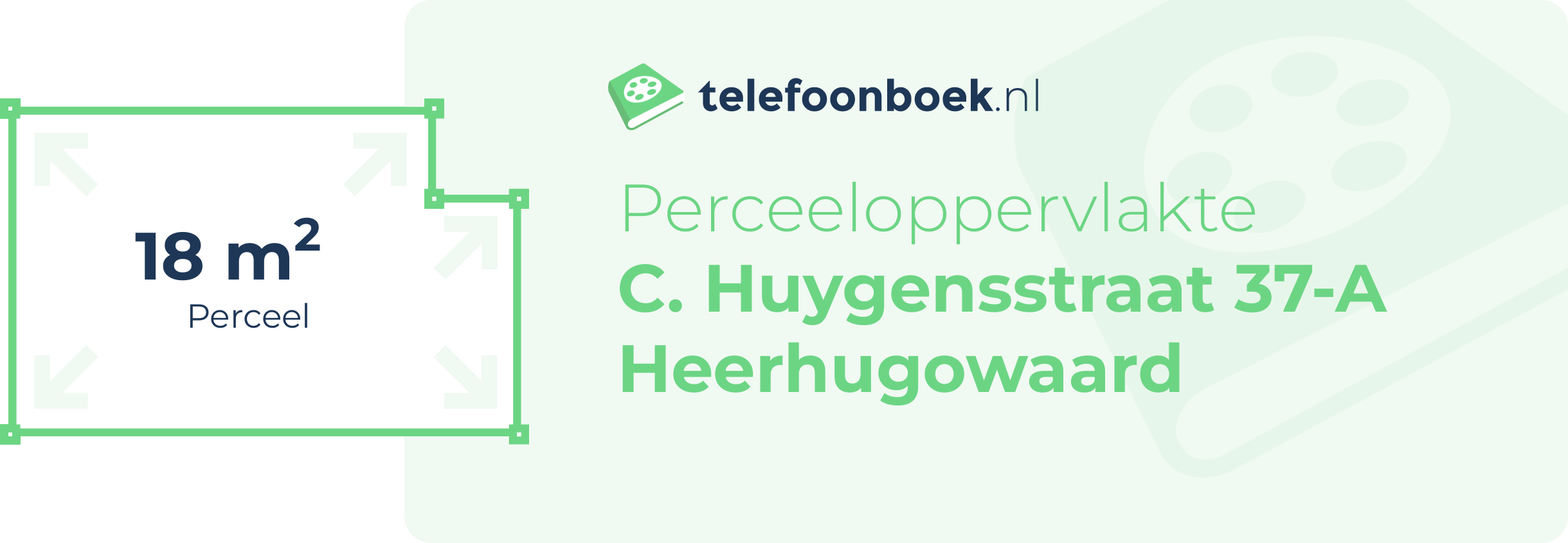 Perceeloppervlakte C. Huygensstraat 37-A Heerhugowaard